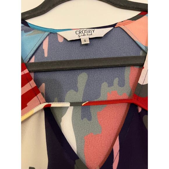 Crosby Colorful Puff Long Sleeve Top Sz S - Picture 3 of 5